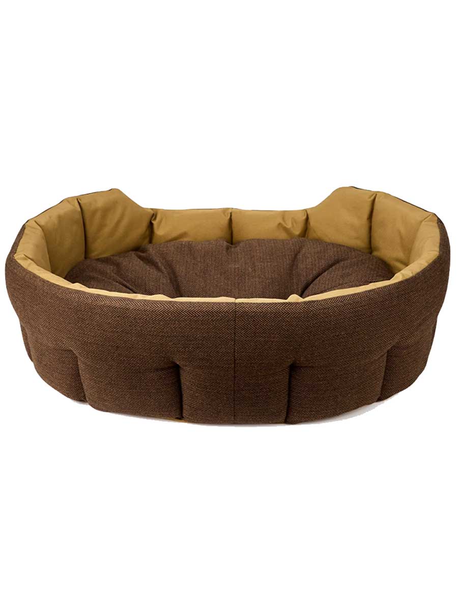 DUBARRY Buster Tweed Reversible Dog Bed - Mocha