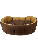 DUBARRY Buster Tweed Reversible Dog Bed - Mocha