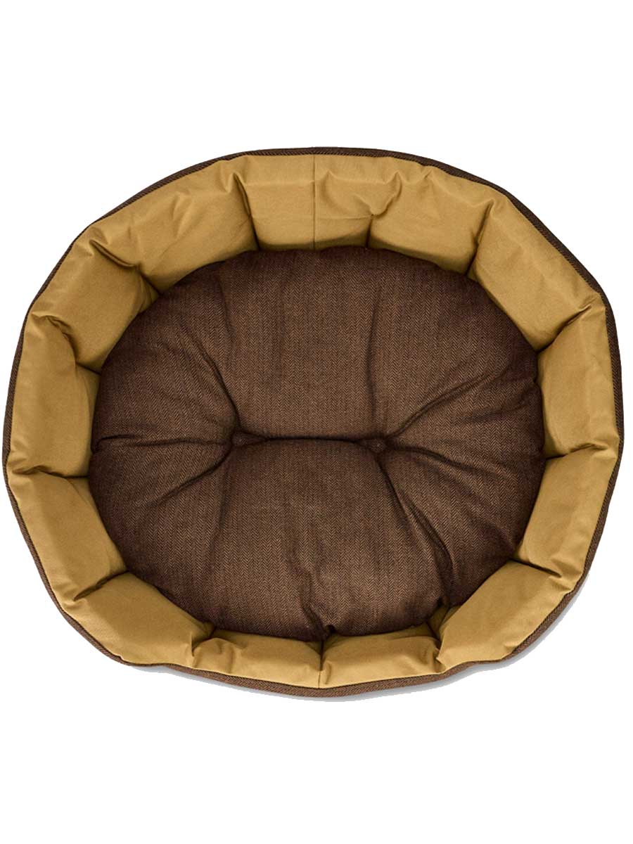 DUBARRY Buster Tweed Reversible Dog Bed - Mocha