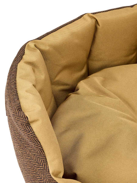 DUBARRY Buster Tweed Reversible Dog Bed - Mocha