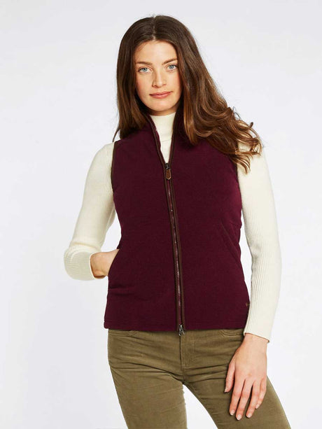 DUBARRY Carbury Fleece Gilet - Womens - Ox Blood