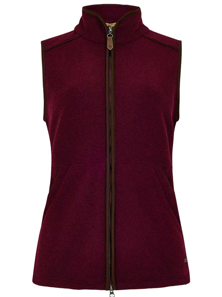 DUBARRY Carbury Fleece Gilet - Womens - Ox Blood