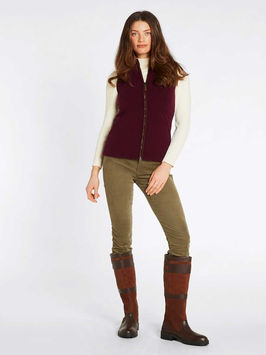 DUBARRY Carbury Fleece Gilet - Womens - Ox Blood
