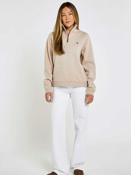 DUBARRY Castlemartyr 1/4 Zip Neck Sweater - Women's - Bone