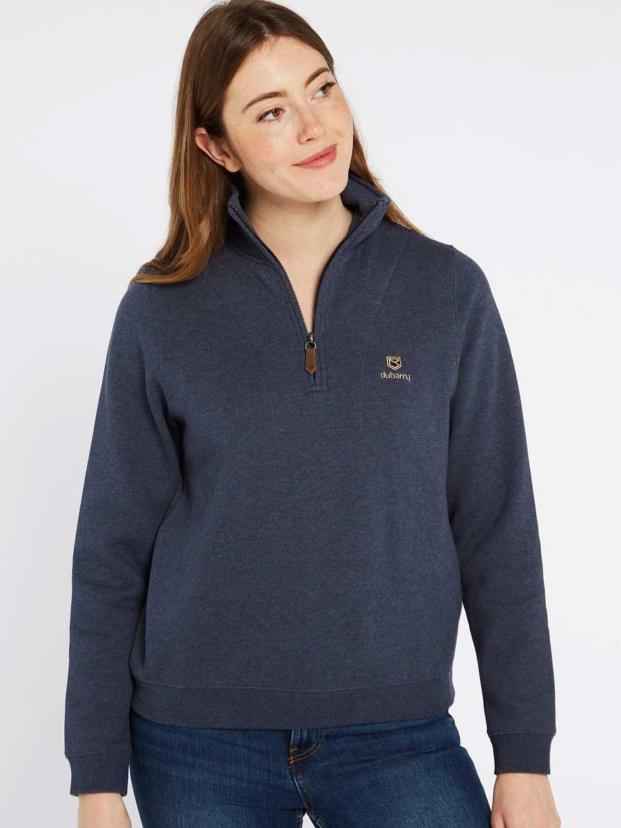 DUBARRY Castlemartyr 1/4 Zip Neck Sweater - Women's - Denim