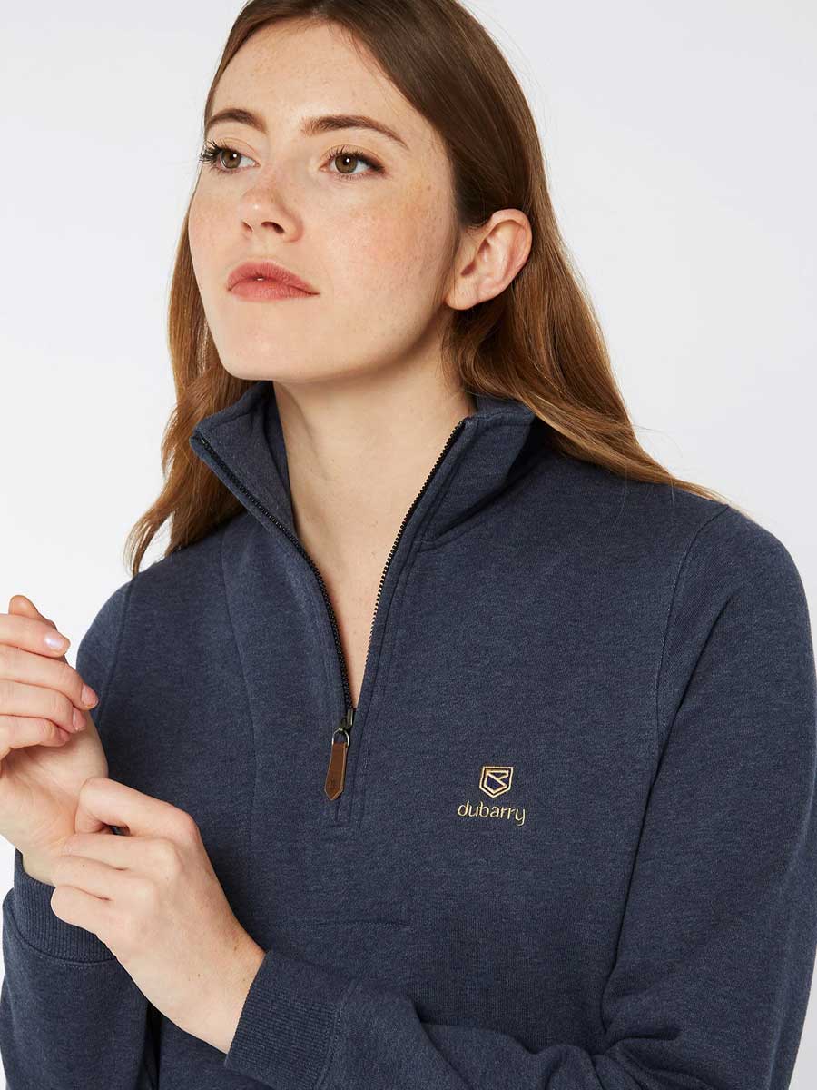 DUBARRY Castlemartyr 1/4 Zip Neck Sweater - Women's - Denim