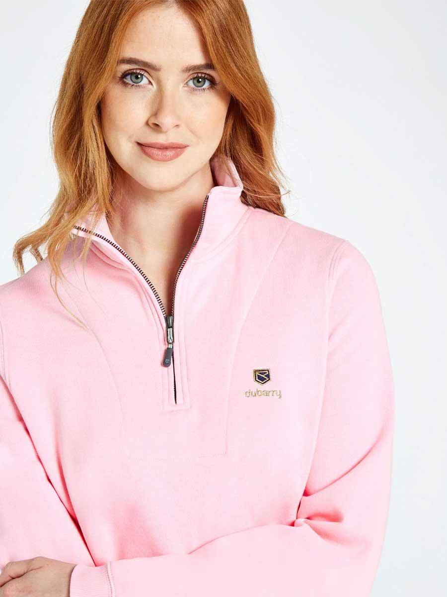 DUBARRY Castlemartyr 1/4 Zip Neck Sweater - Women's - Pink