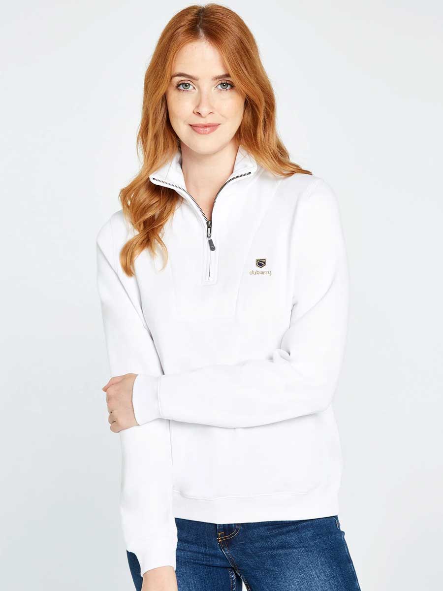 DUBARRY Castlemartyr 1/4 Zip Neck Sweater - Women's - White