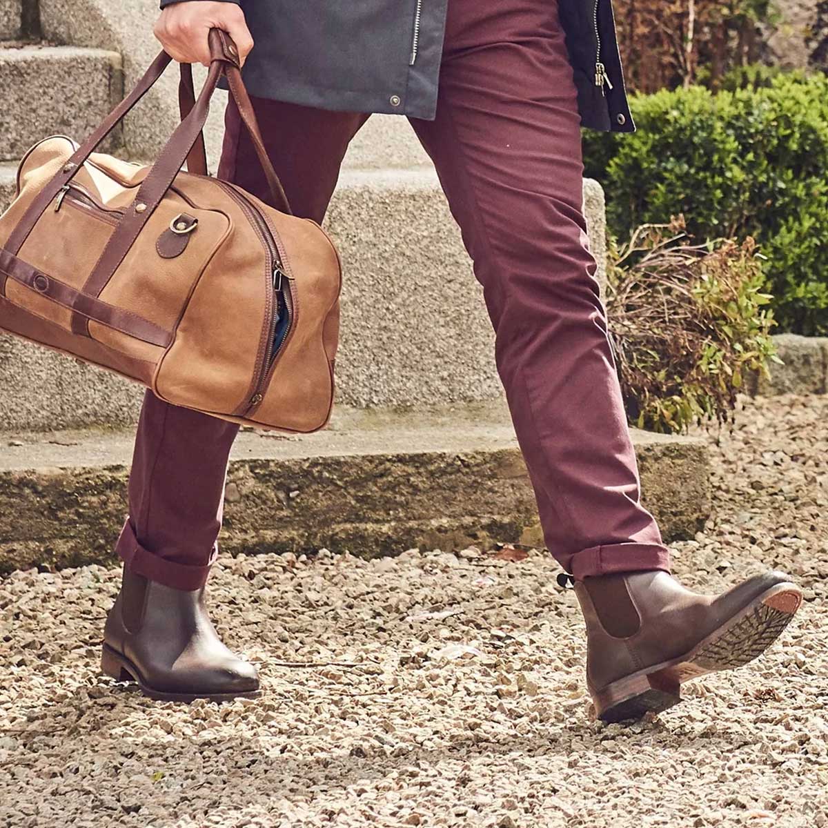 DUBARRY Antrim Waterproof Chelsea Boots - Mens - Mahogany