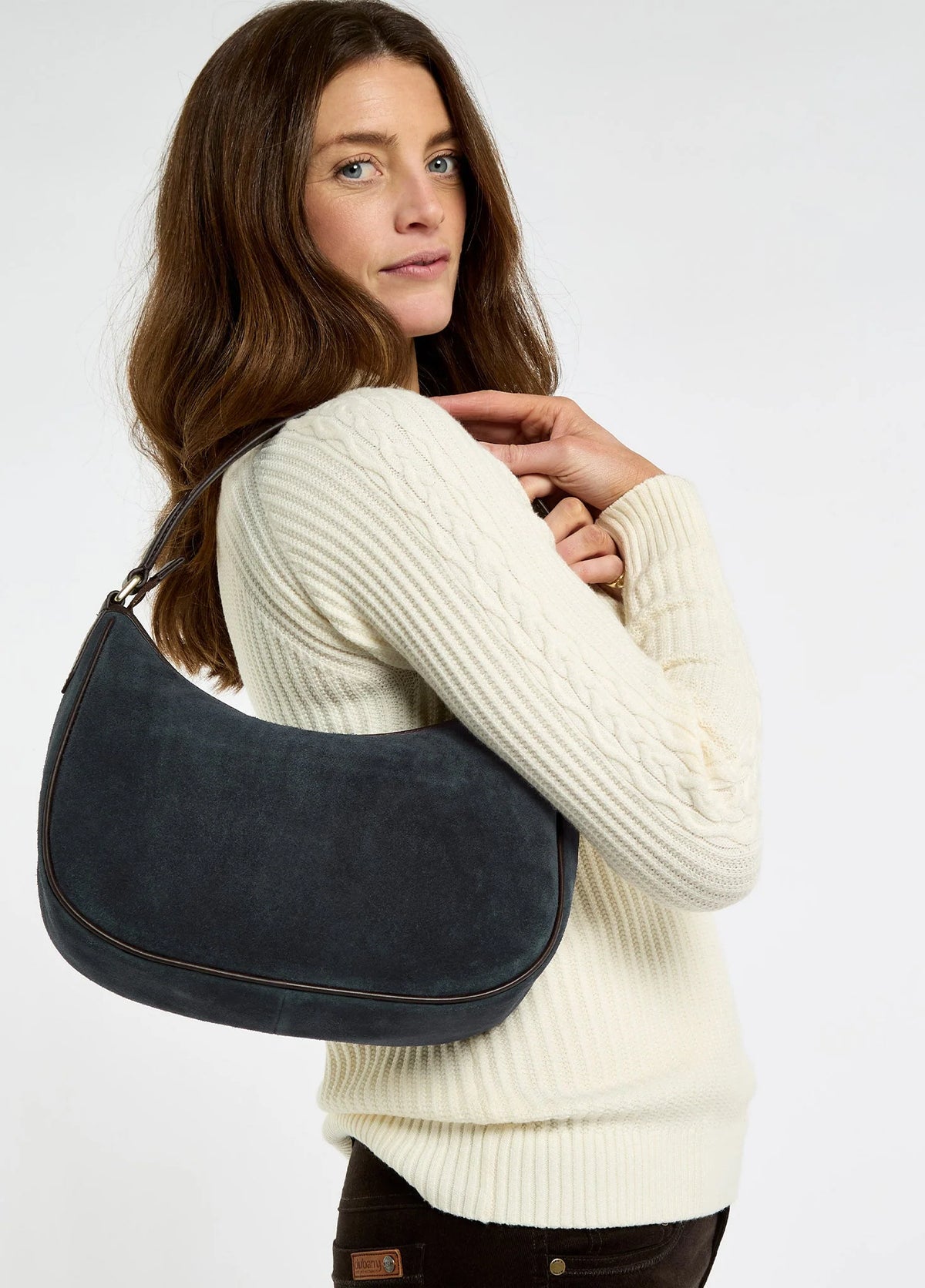 DUBARRY Cushendall Suede And Leather Handbag - Womens - Navy