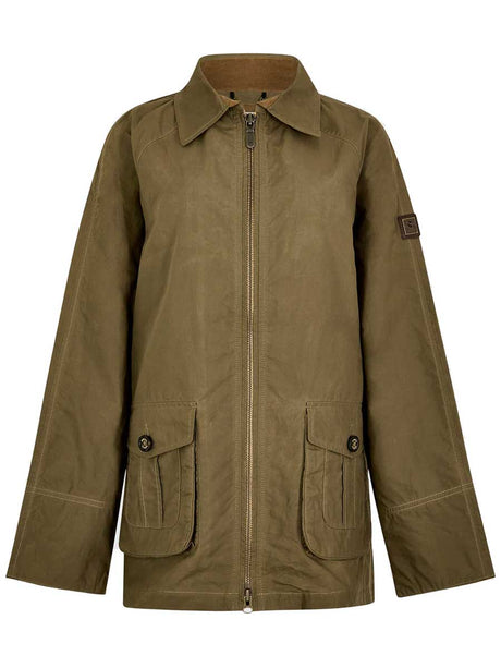 DUBARRY Delaney Wax Cotton Utility Jacket - Womens - Dusky Green
