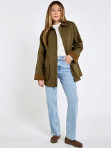 DUBARRY Delaney Wax Cotton Utility Jacket - Womens - Dusky Green
