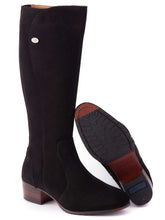 Load image into Gallery viewer, DUBARRY Downpatrick Boots - Ladies Knee High - Black Suede

