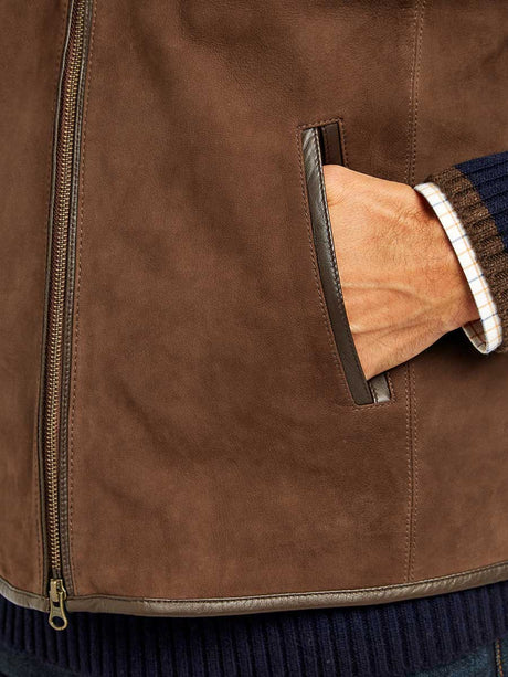 DUBARRY Dunhill Leather Gilet - Mens - Walnut Dubarry