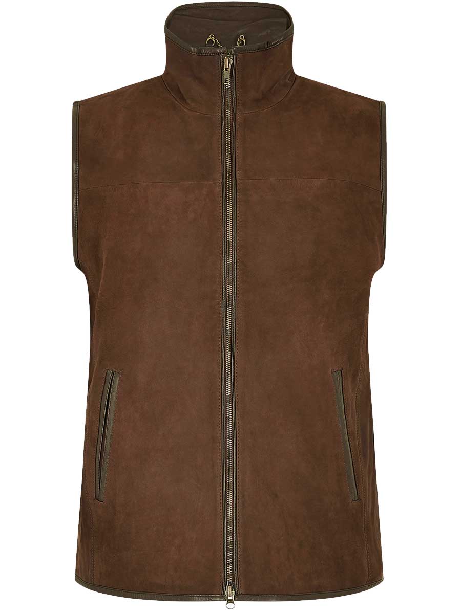 DUBARRY Dunhill Leather Gilet - Mens - Walnut