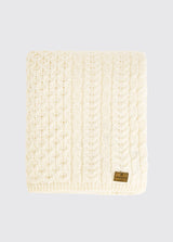 DUBARRY Dunkerrin Wool Throw - Cream