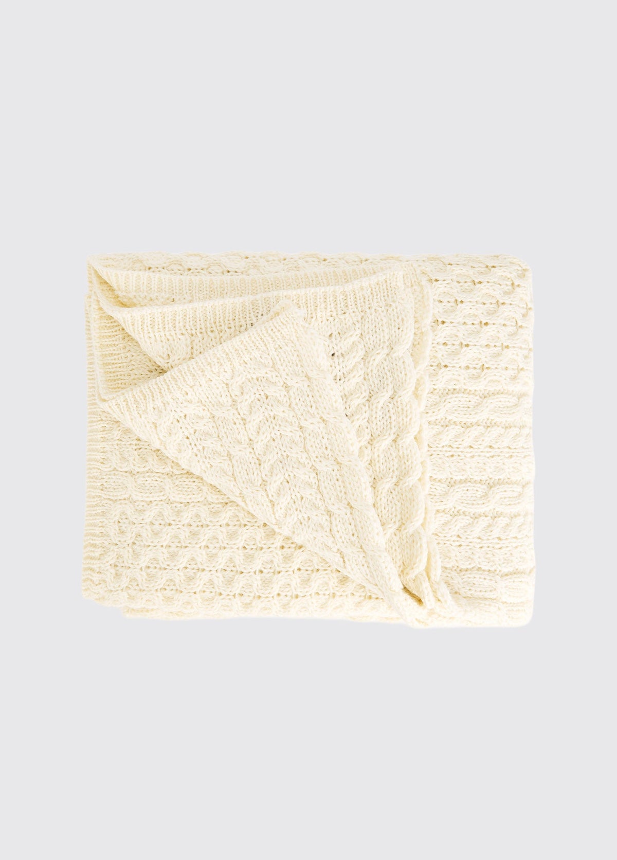 DUBARRY Dunkerrin Wool Throw - Cream