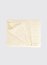 DUBARRY Dunkerrin Wool Throw - Cream