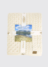 DUBARRY Dunkerrin Wool Throw - Cream