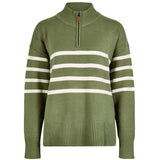 DUBARRY Fonthill Zip Neck Sweater - Womens - Kelp