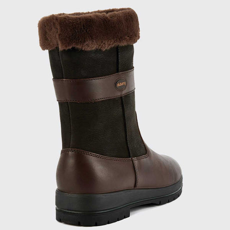 DUBARRY Foxrock Fur Lined Country Boots - Black/Brown