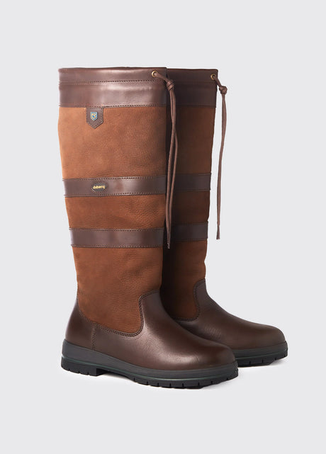 DUBARRY Galway Waterproof Leather Country Boots - Walnut Dubarry