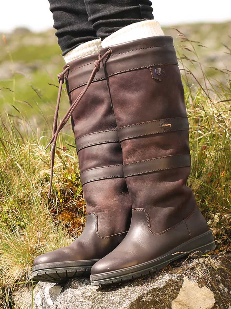 DUBARRY Galway Waterproof Leather Country Boots Mocha A Farley