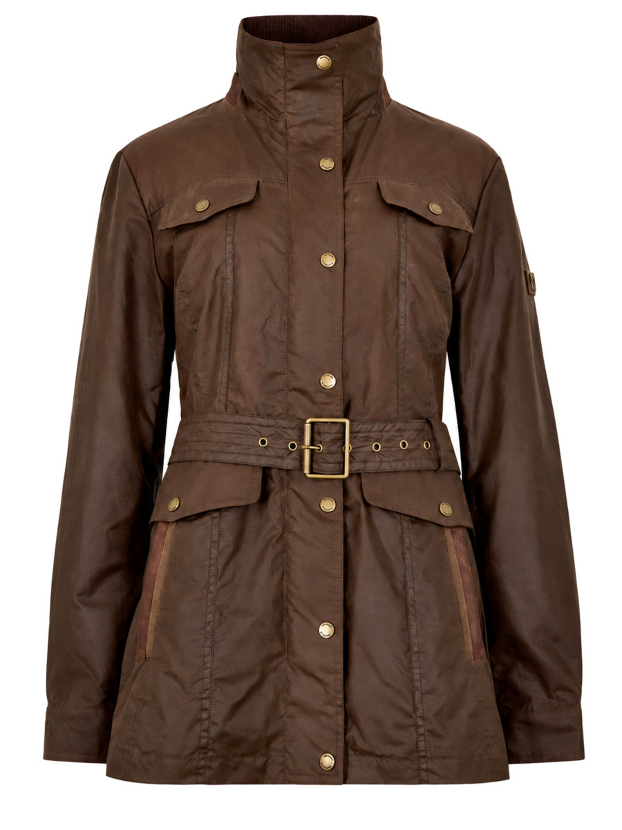 DUBARRY Gandon Belted Waxed Coat - Ladies - Café