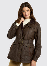 DUBARRY Gandon Belted Waxed Coat - Ladies - Café