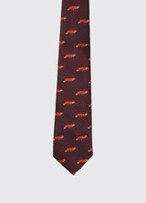 DUBARRY Kavanagh Fox Silk Tie - Men's - Merlot