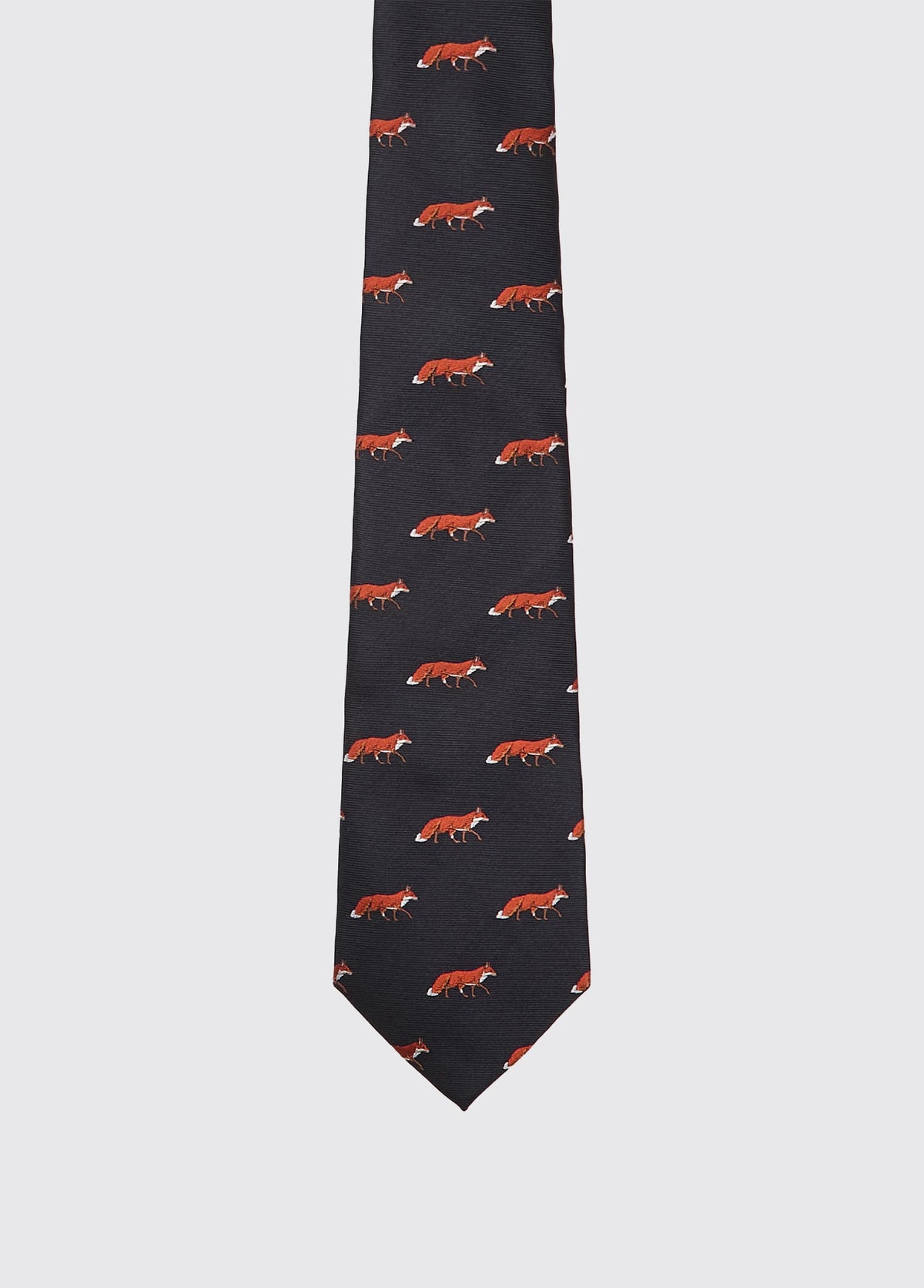 DUBARRY Kavanagh Fox Silk Tie - Men's - Navy