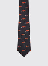 DUBARRY Kavanagh Fox Silk Tie - Men's - Navy