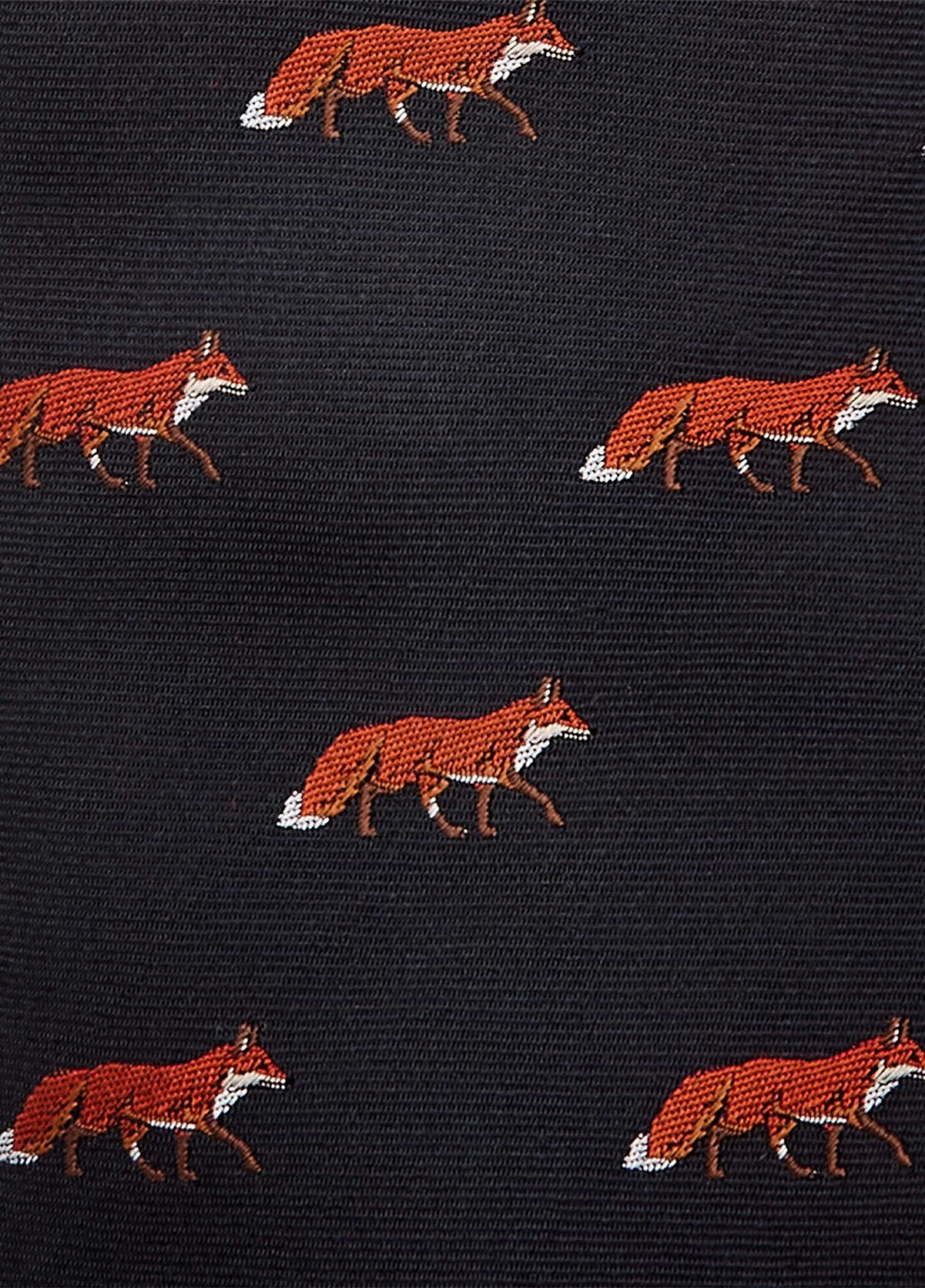 DUBARRY Kavanagh Fox Silk Tie - Men's - Navy