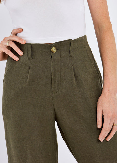 DUBARRY Kelby Women’s Linen Trousers - Khaki