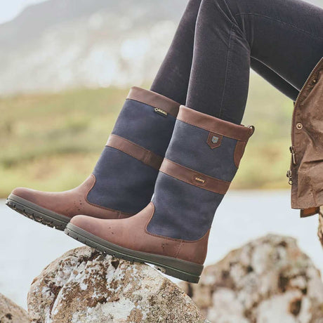 DUBARRY Kildare Country Boots - Navy & Brown