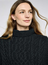 DUBARRY Kilronan Merino Poncho - Womens - Charcoal