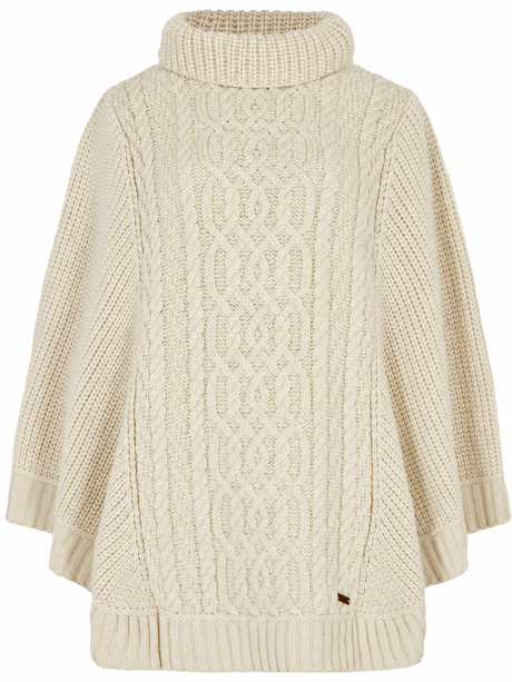 DUBARRY Kilronan Merino Poncho - Womens - Cream