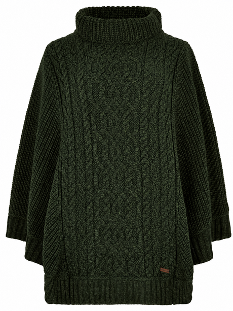 DUBARRY Kilronan Merino Poncho - Womens - Olive