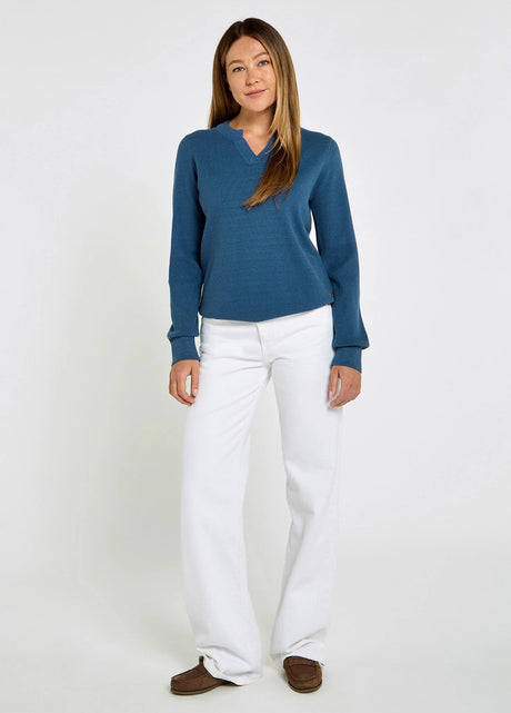 DUBARRY Kiltartan Textured Knitted Sweatshirt - Women's - Indigo