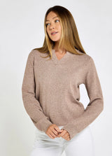DUBARRY Kiltartan Textured Knitted Sweatshirt - Women's - Taupe