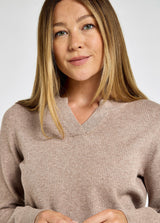 DUBARRY Kiltartan Textured Knitted Sweatshirt - Women's - Taupe