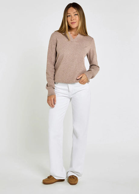 DUBARRY Kiltartan Textured Knitted Sweatshirt - Women's - Taupe