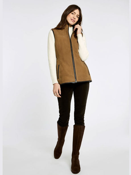 DUBARRY Kingston Leather Gilet - Women's - Tan