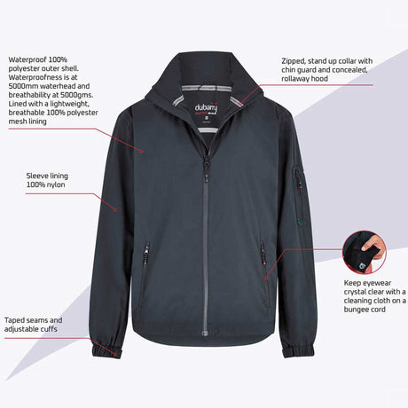 DUBARRY Levanto Mens Lightweight Crew Jacket - Graphite