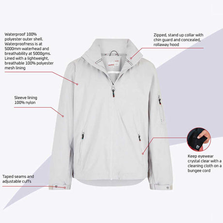 DUBARRY Levanto Mens Lightweight Crew Jacket - Platinum
