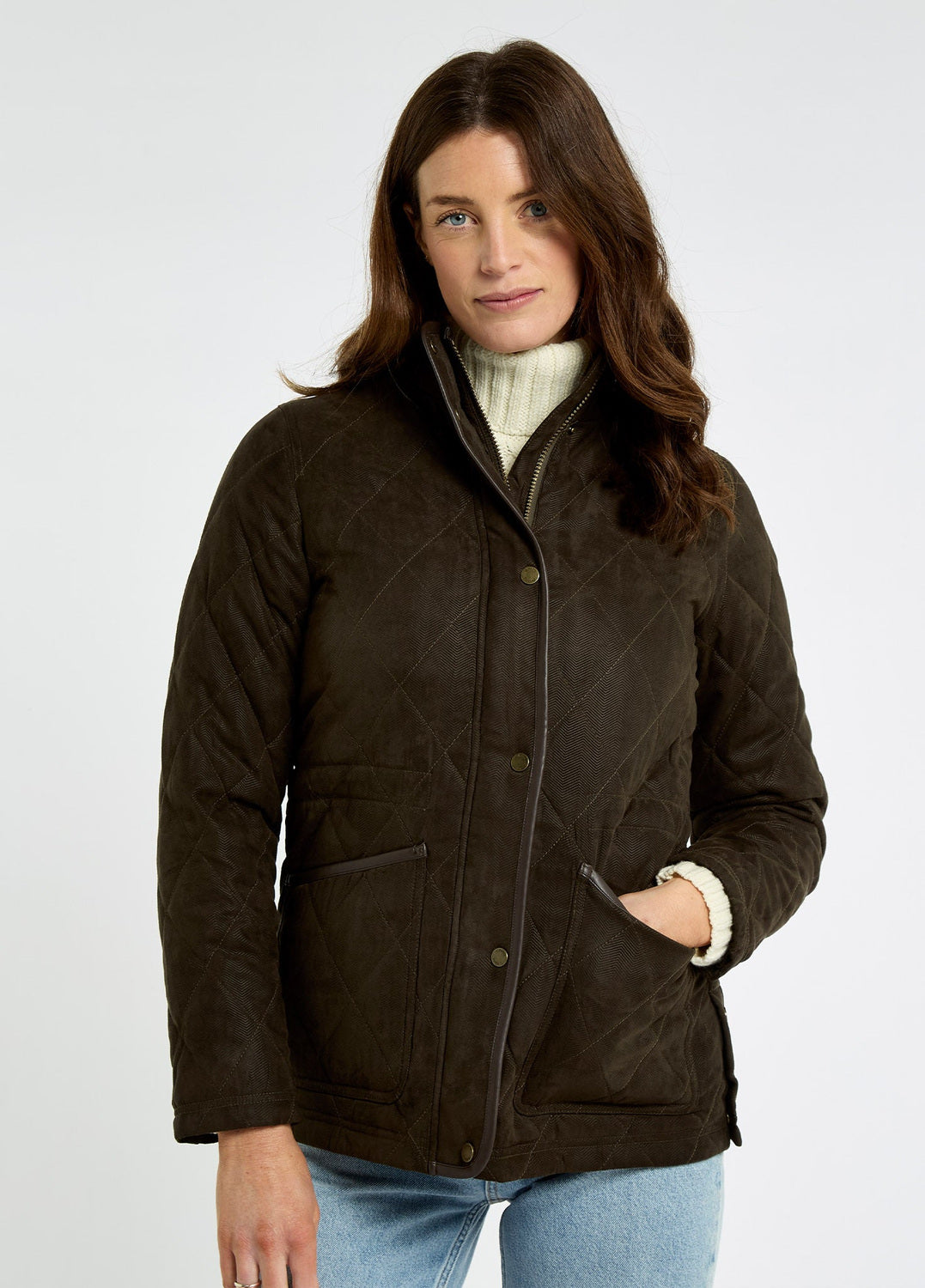 DUBARRY Locton Quilted Jacket - Ladies - Olive