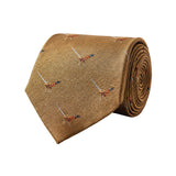 DUBARRY Madden Pheasant Silk Tie - Men's - Gold