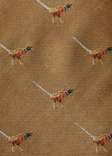 DUBARRY Madden Pheasant Silk Tie - Men's - Gold
