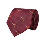 DUBARRY Madden Pheasant Silk Tie - Men's - Merlot