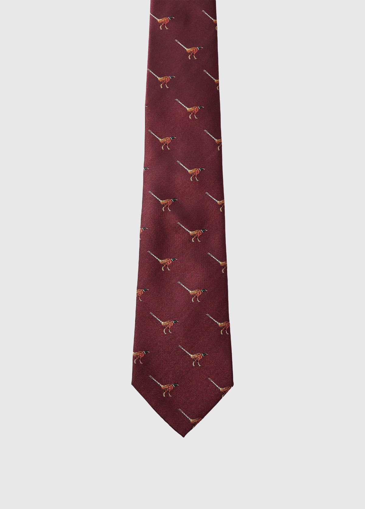 DUBARRY Madden Pheasant Silk Tie - Men's - Merlot